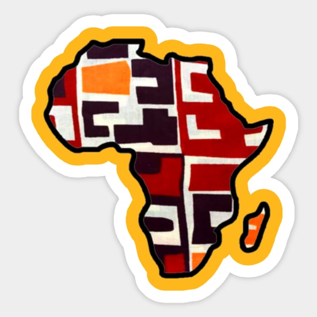 Earthy retro Africa Sticker by artbyomega